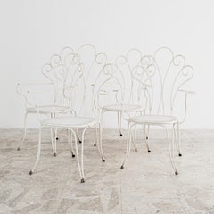 Lio Carminati Sedie Da Giardino 4 Pz Design Anni 50 Modernariato
