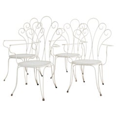 Lio Carminati Sedie Da Giardino 4 Pz Design Anni 50 Modernariato