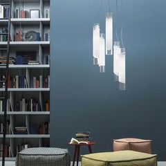 Vistosi Lio Suspension Light in Crystal White
