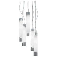 Vistosi Lio Suspension Light in Crystal White