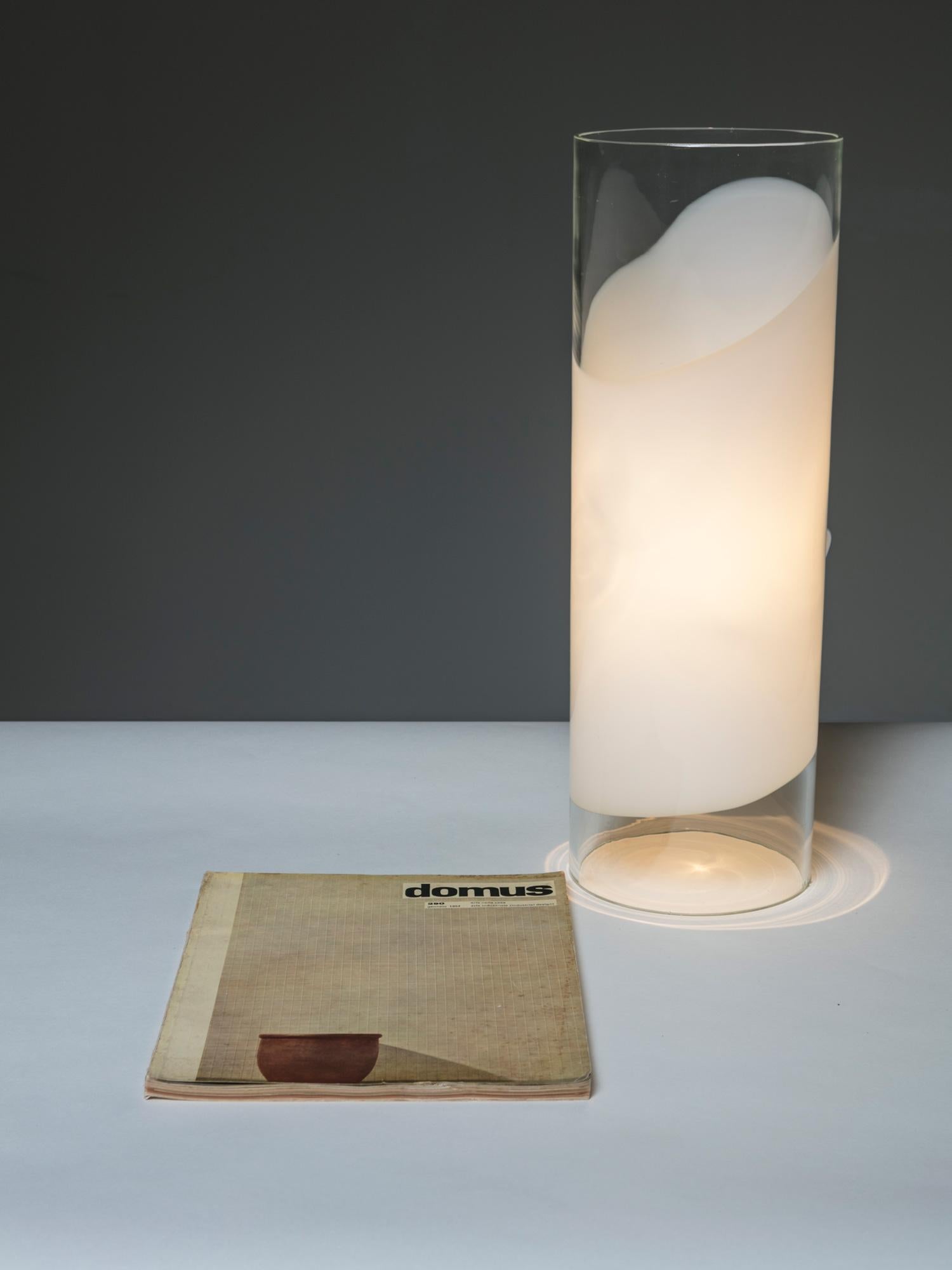 Italiano Lampada da tavolo in vetro 
