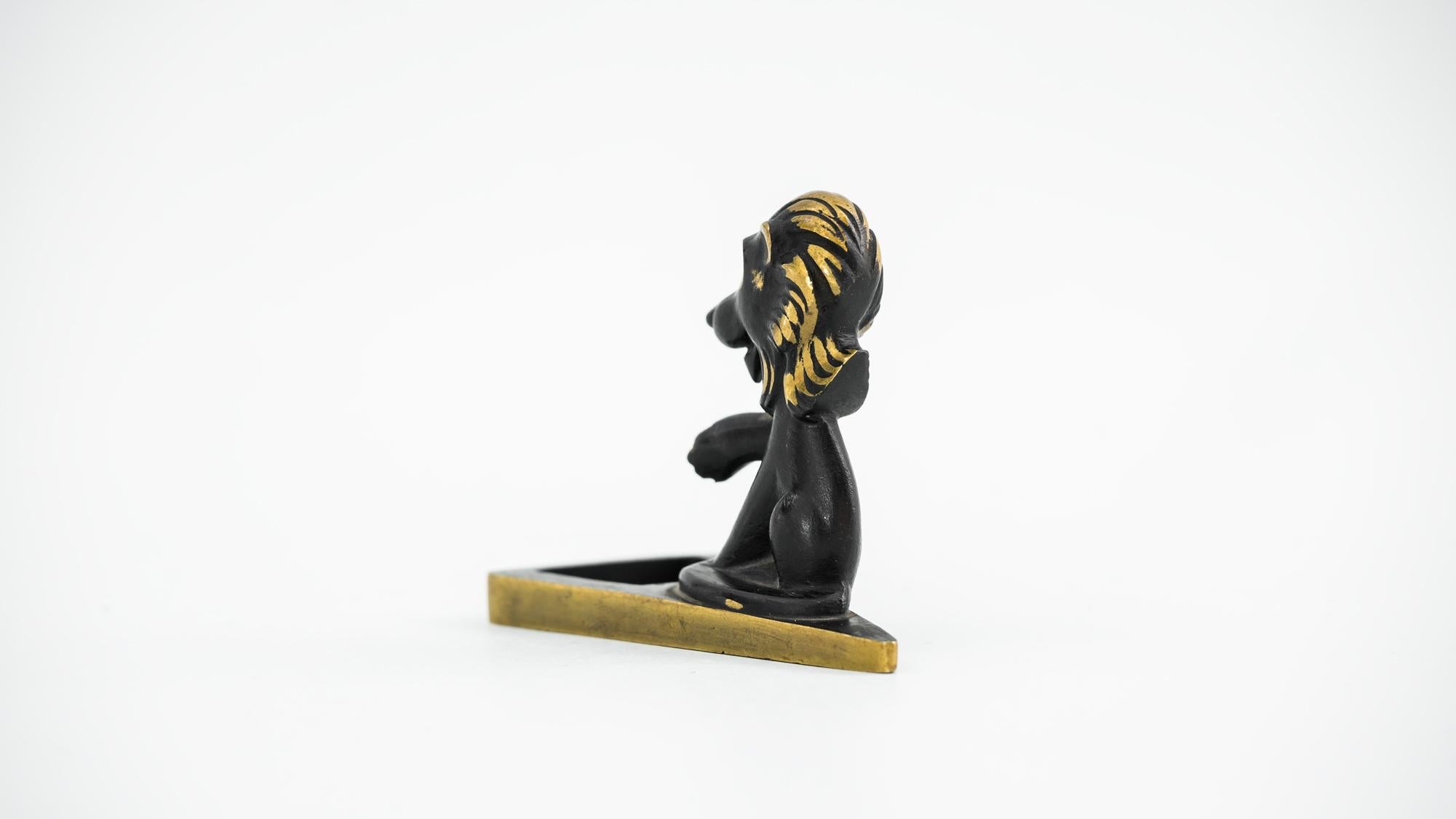 Lion Bottle Opener by Richard Rohac, Vienna, 1950s In Good Condition For Sale In Wien, AT