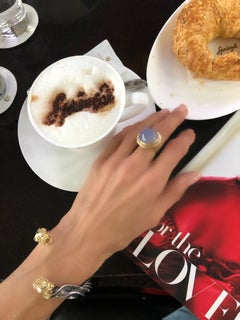 Lion Bracelet by URART 18k Gold, 925 Silver , "Double Headed Lion "Bracelet