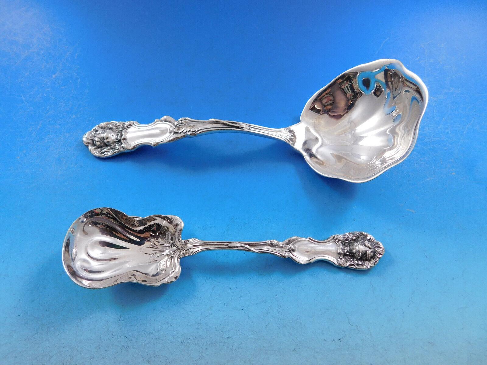 Lion by Frank Smith Sterling Silver Flatware Set Service 24 Pieces Rare 1