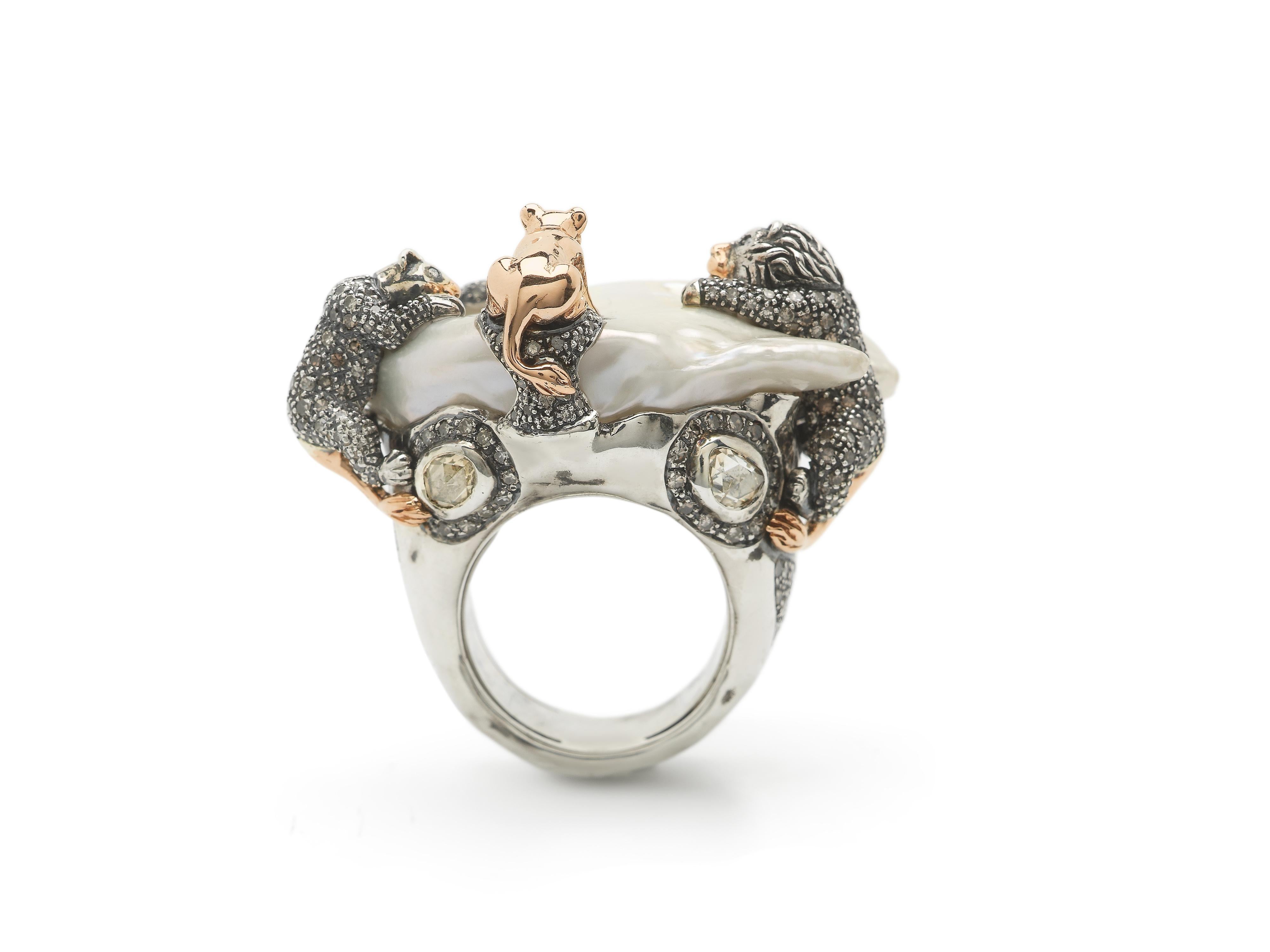 lion engagement ring