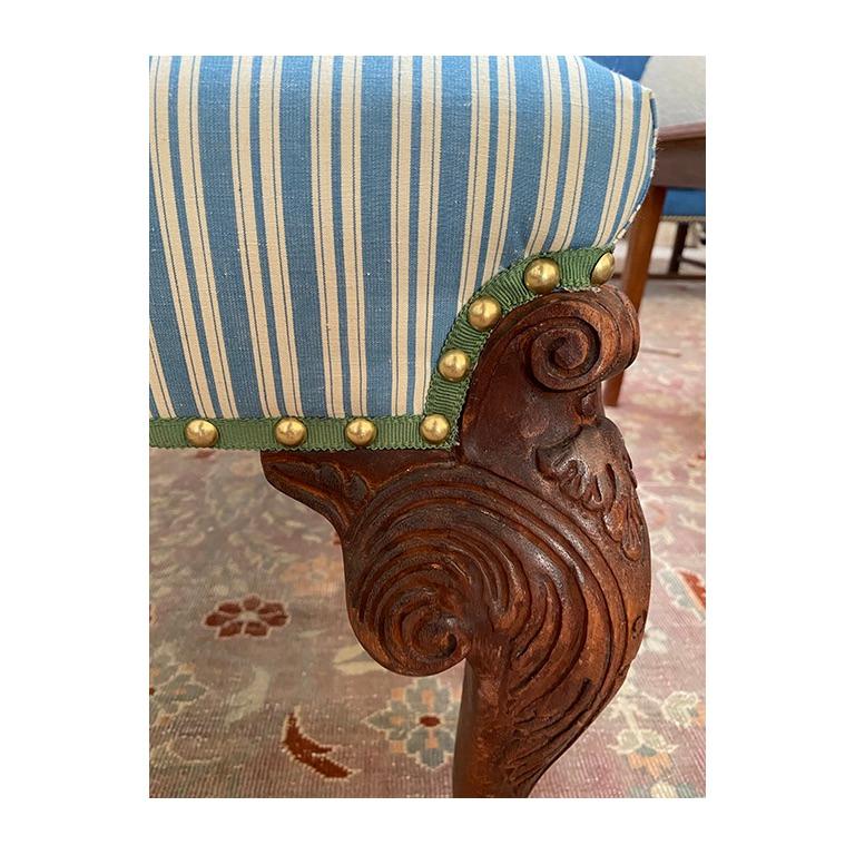 Lion Feet Ottoman In Good Condition For Sale In Sag Harbor, NY