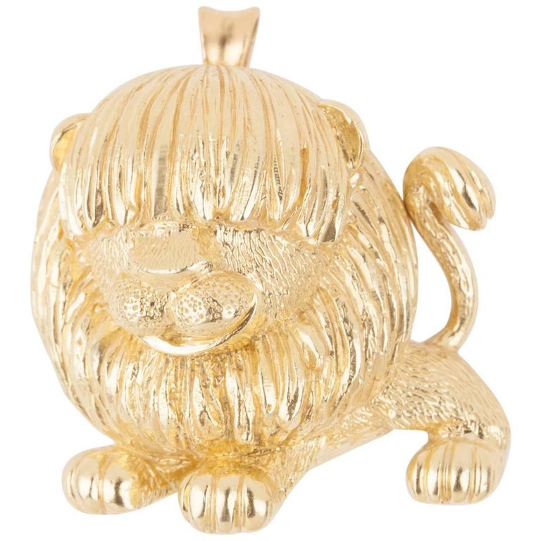 Lion French Brooch For Sale at 1stdibs