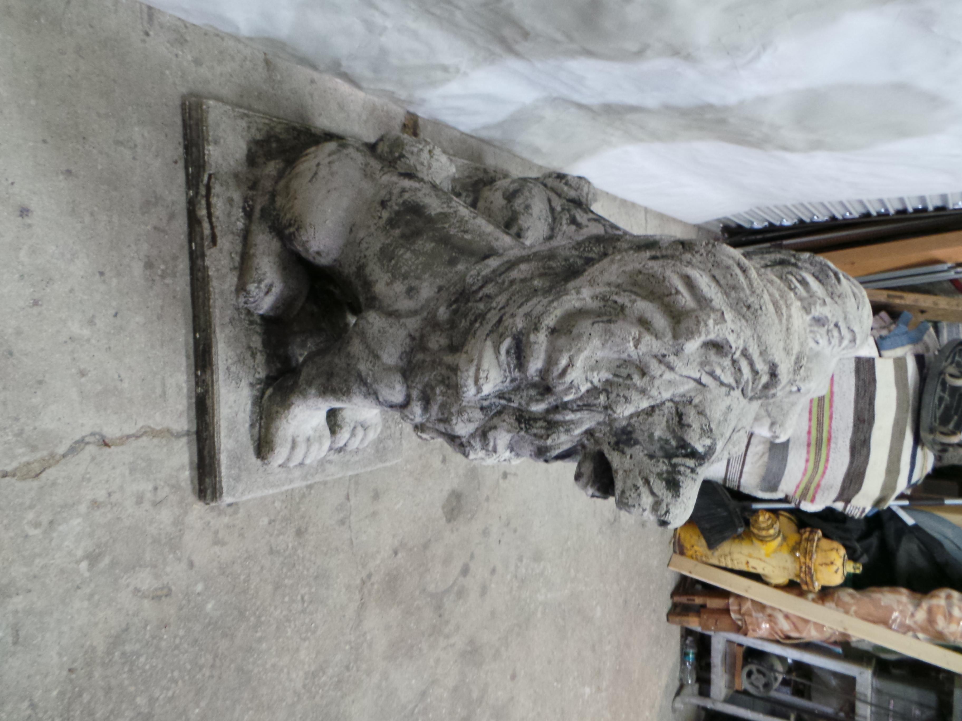 Mid-20th Century Lion Garden Statues  For Sale