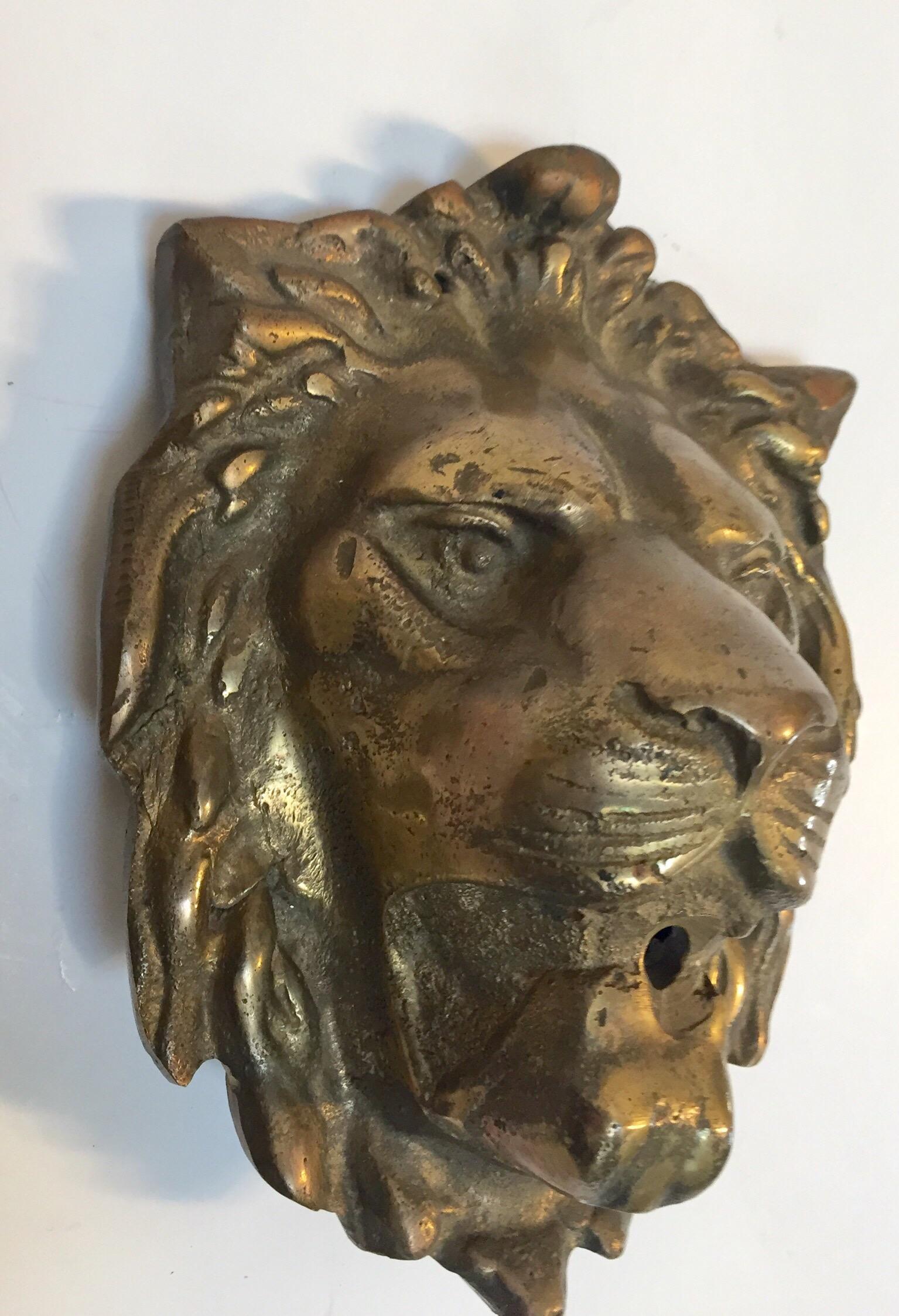 Lion Head Brass Fountain Garden Spout 1