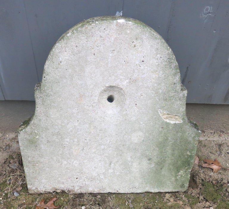 Lion Head Cast Stone Fountain Back at 1stDibs