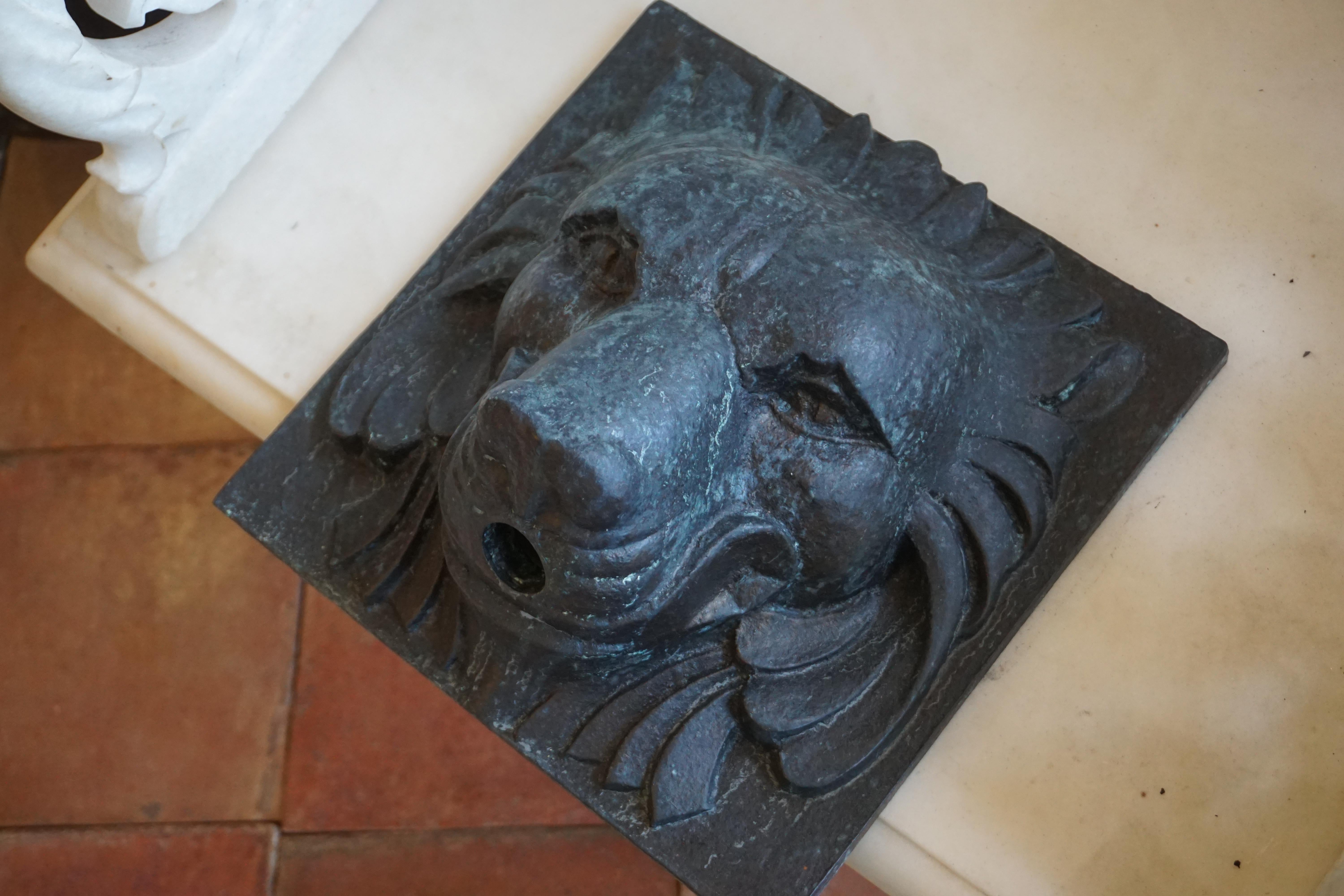 lions head fountain spout