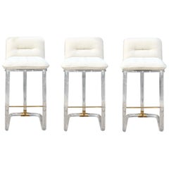 Tabourets de bar Lion in Frost:: lot de 3