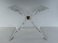 Lion in Frost Lucite Dining Table Base