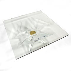 Lion in Frost Lucite "Tri-Odyessy" Coffee Table