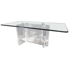 Lion in Frost Signed Dining Table