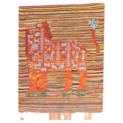 Lion Kilim Wall Hanging