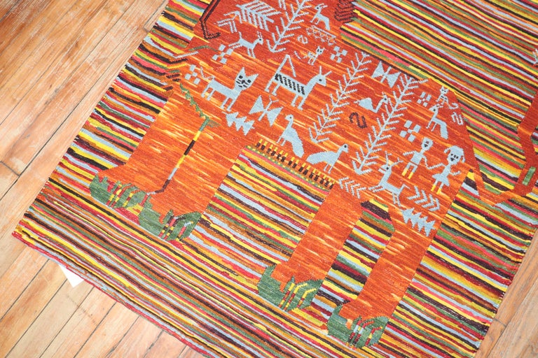 Lion Kilim Wall Hanging For Sale at 1stDibs