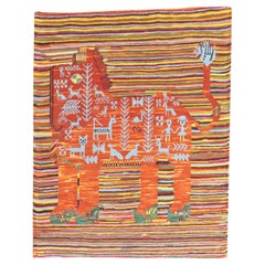 Lion Kilim Wall Hanging