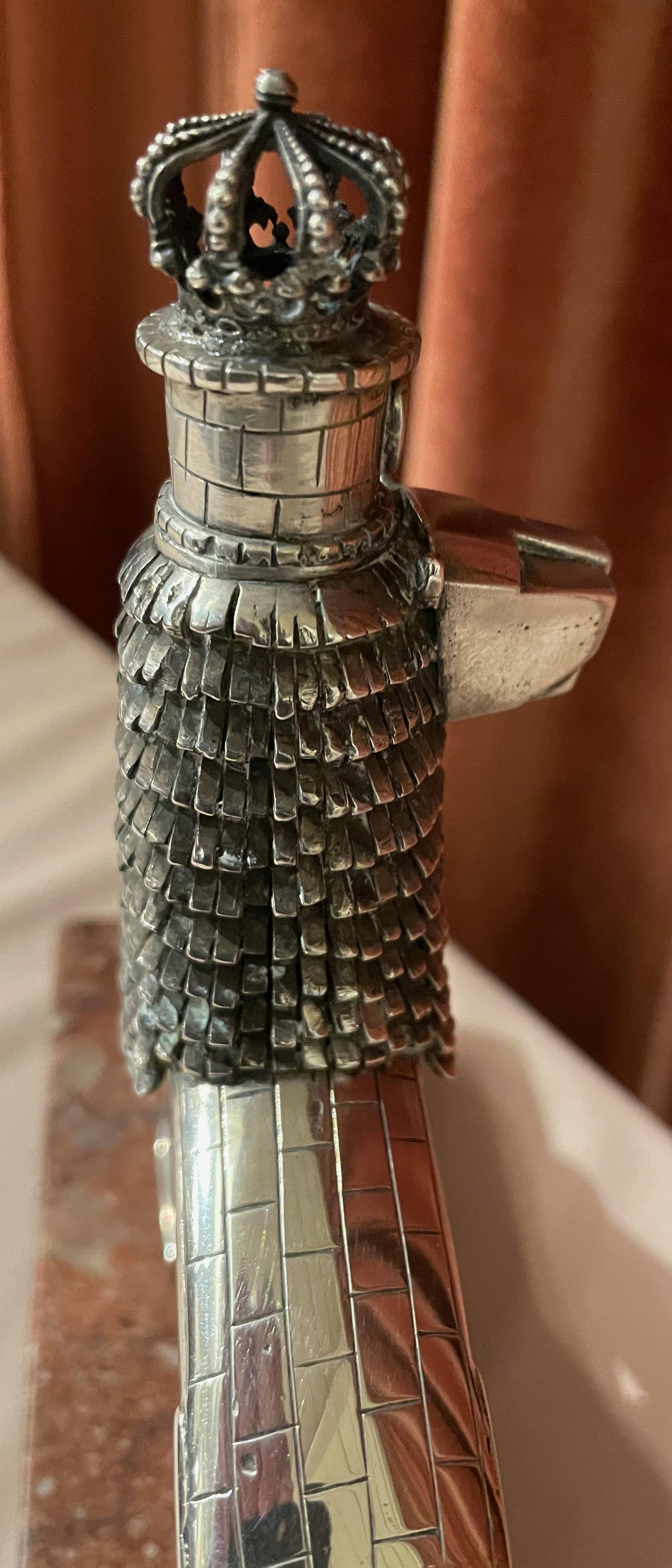 Lion of Judah 800 Silver Statue by Artist Dejene from Addis Ababa 1