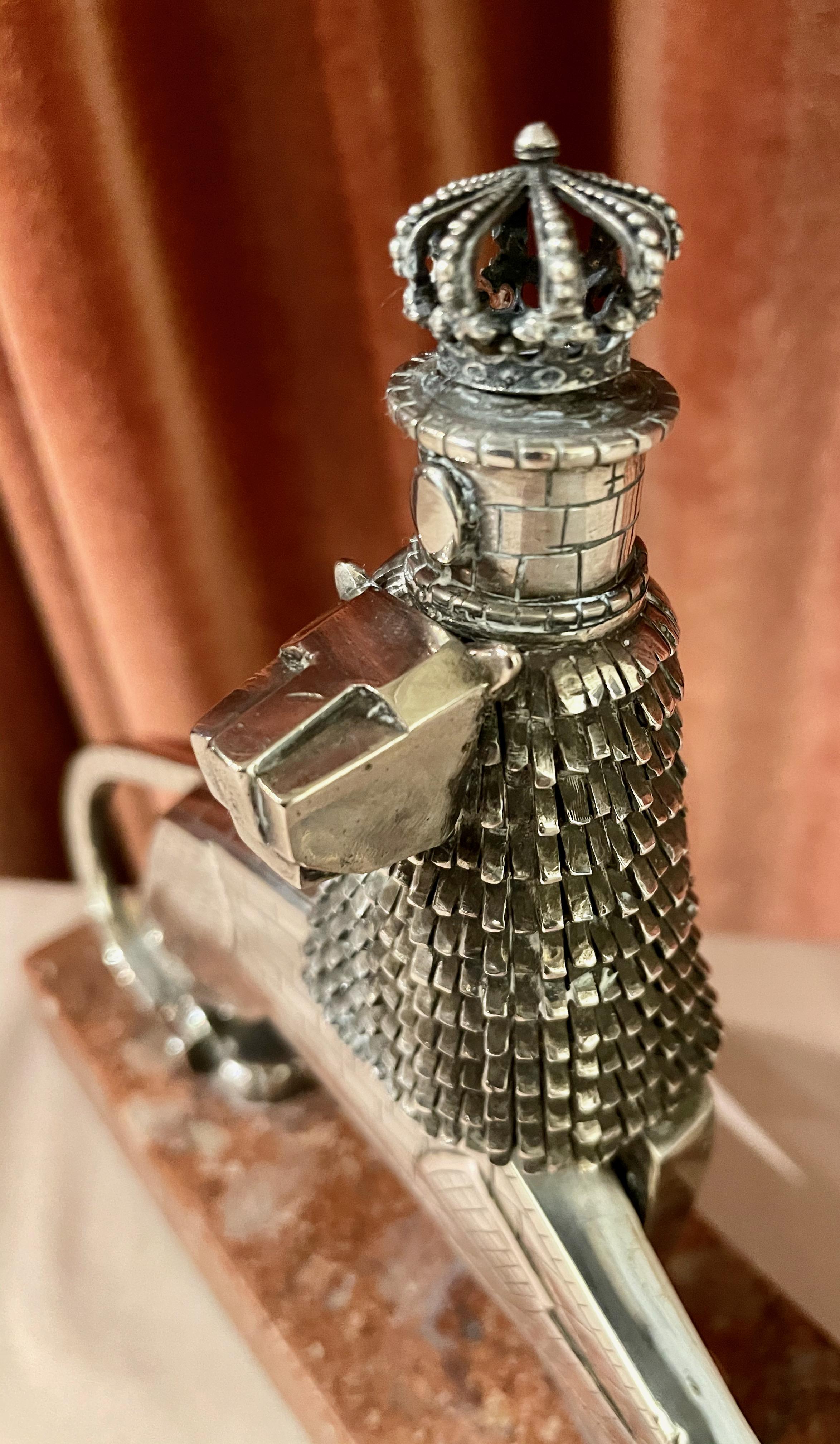 Lion of Judah 800 Silver Statue by Artist Dejene from Addis Ababa 2