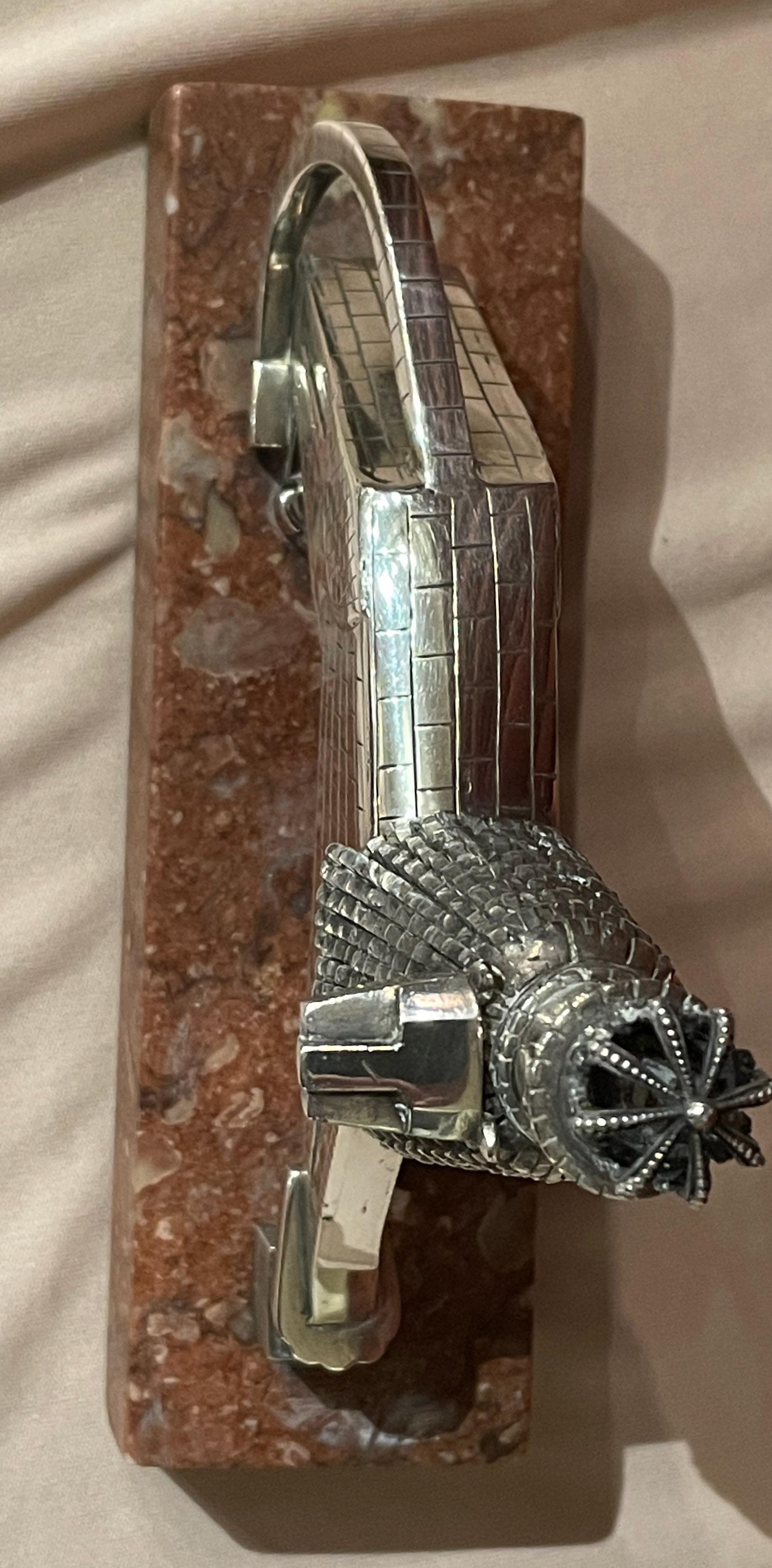 Lion of Judah 800 Silver Statue by Artist Dejene from Addis Ababa 5