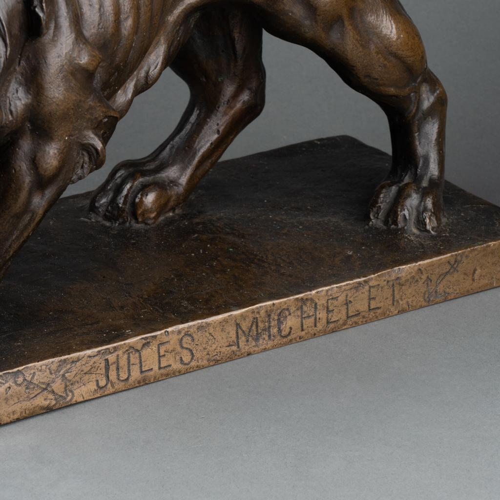 « Lion de Judée » :  Sculpture en bronze patiné vers 1930 4