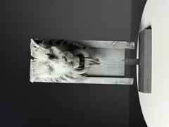 Lion on a custom stand, c. 1900