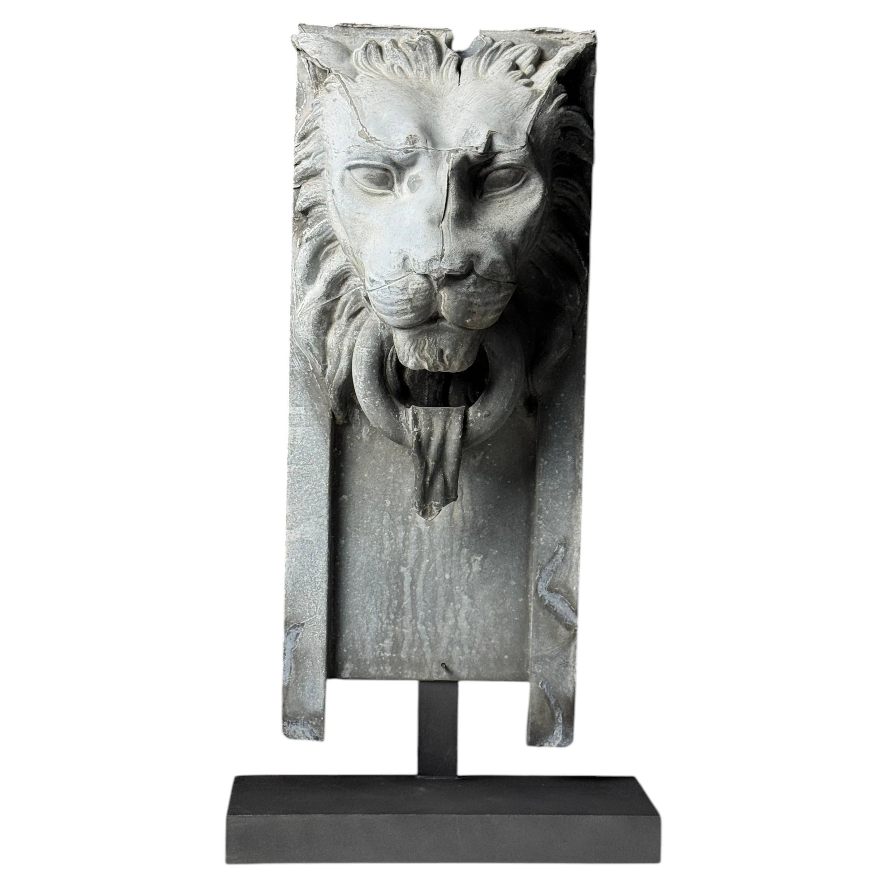 Lion on a custom stand, c. 1900