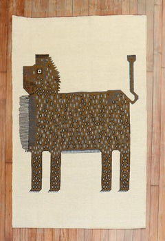 Lion Persian Kilim Wall Hanging