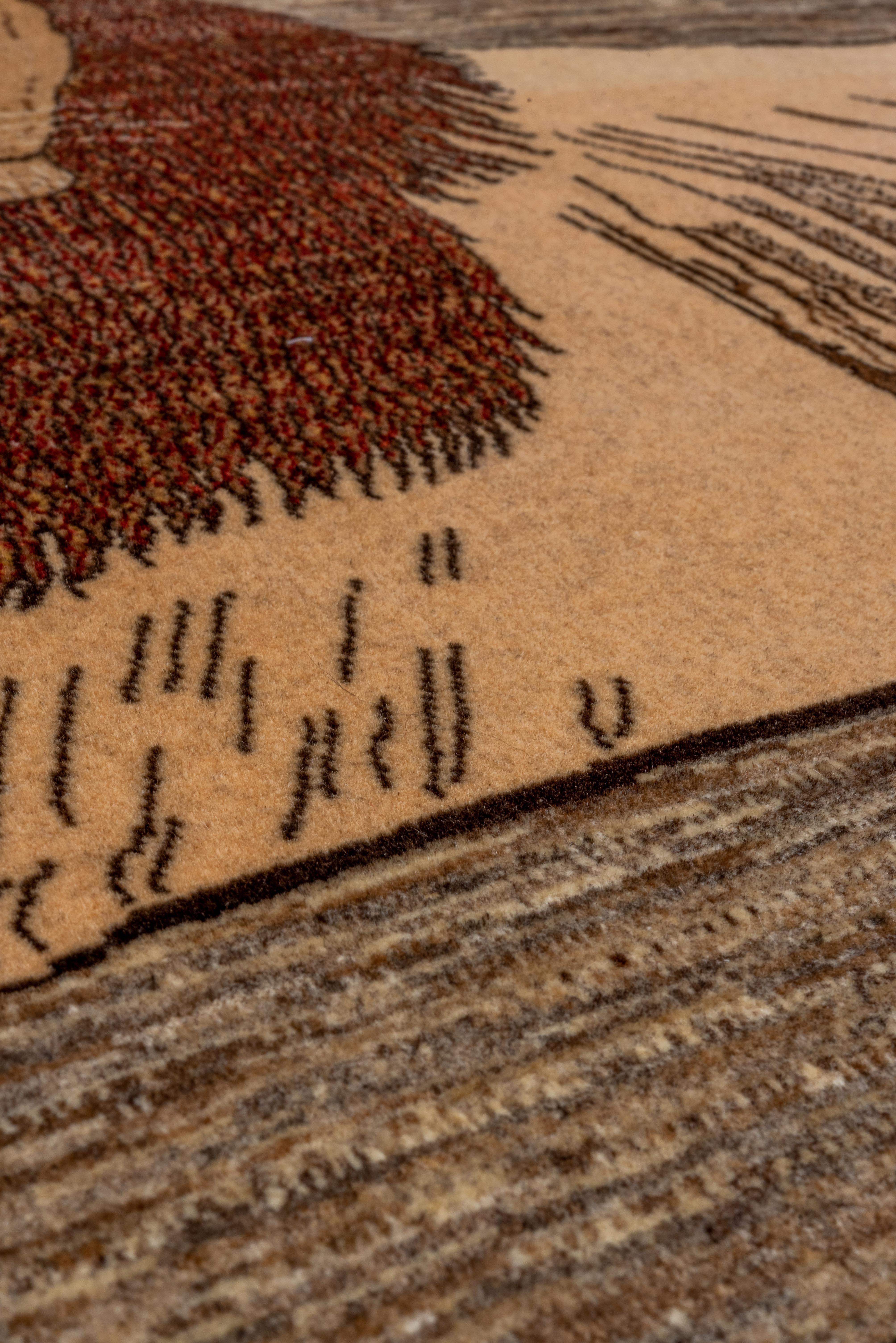 A quintessential example of Malayer craftsmanship, this rug (3.7 x 5.4) showcases a captivating geometric design and intricate motifs that embody the meticulous artistry of its origin. Its detailed borders and harmonious layout reflect the rich
