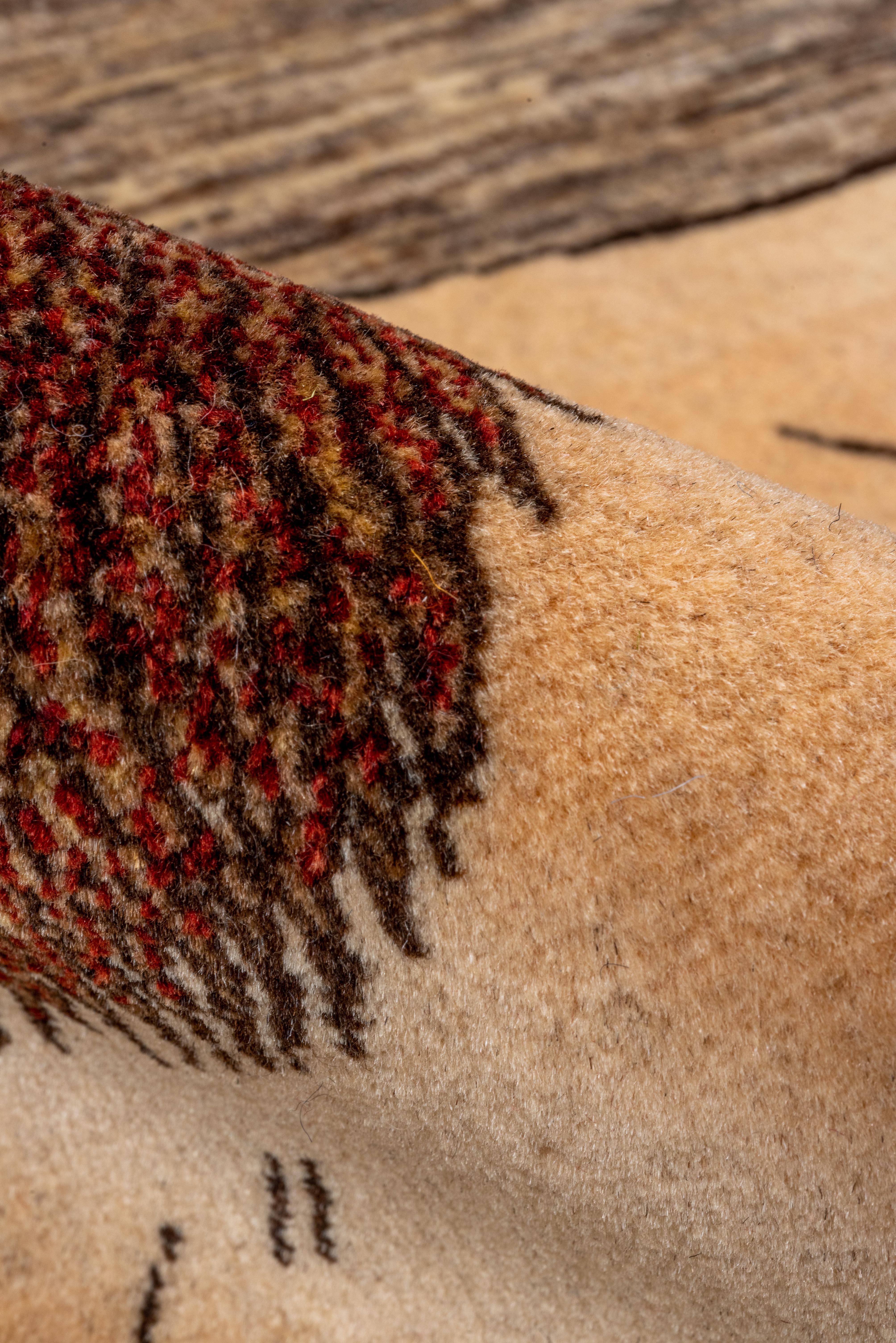 Lion Portrait Gabbe Rug In Excellent Condition For Sale In New York, NY