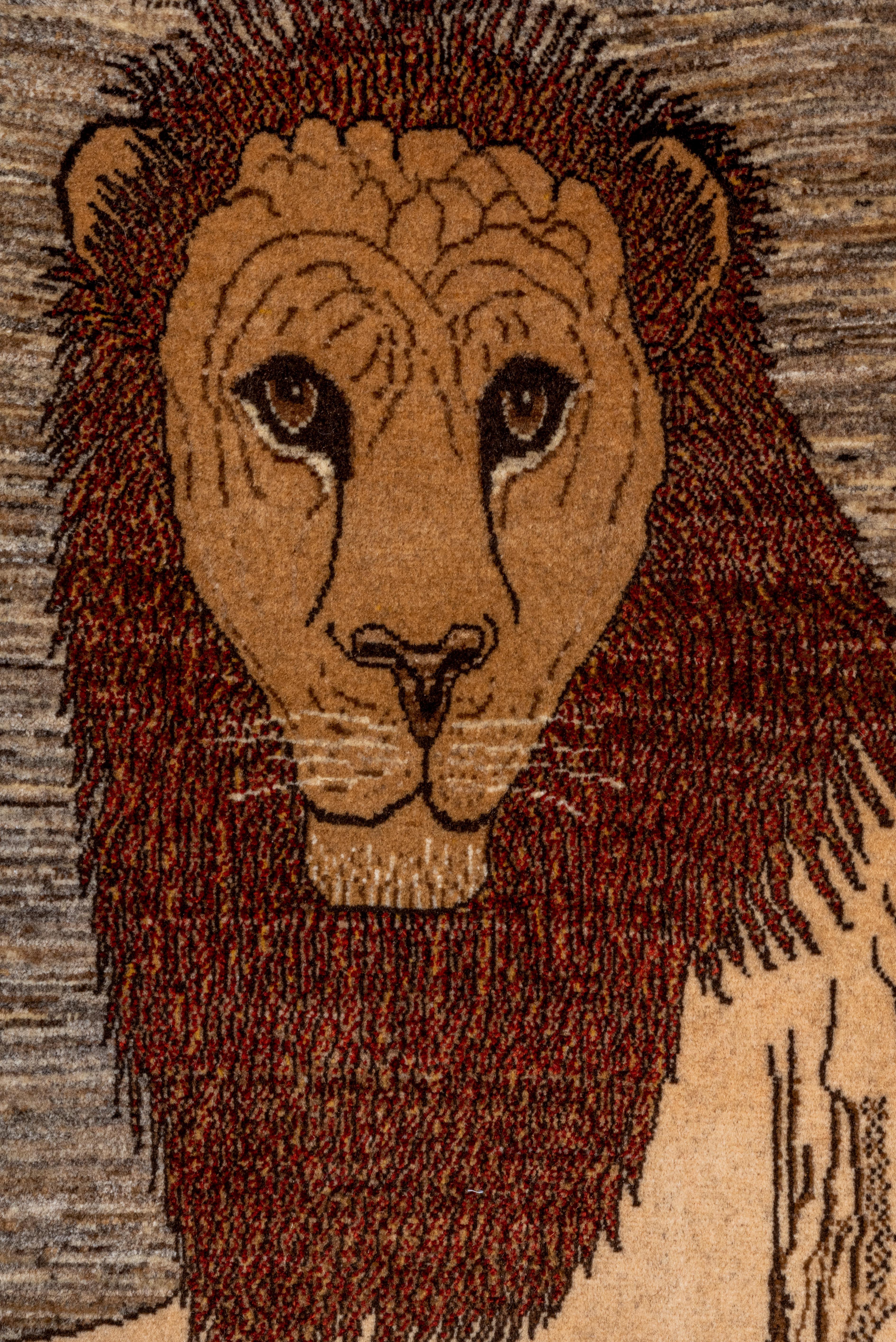 Lion Portrait Gabbe Rug For Sale 1