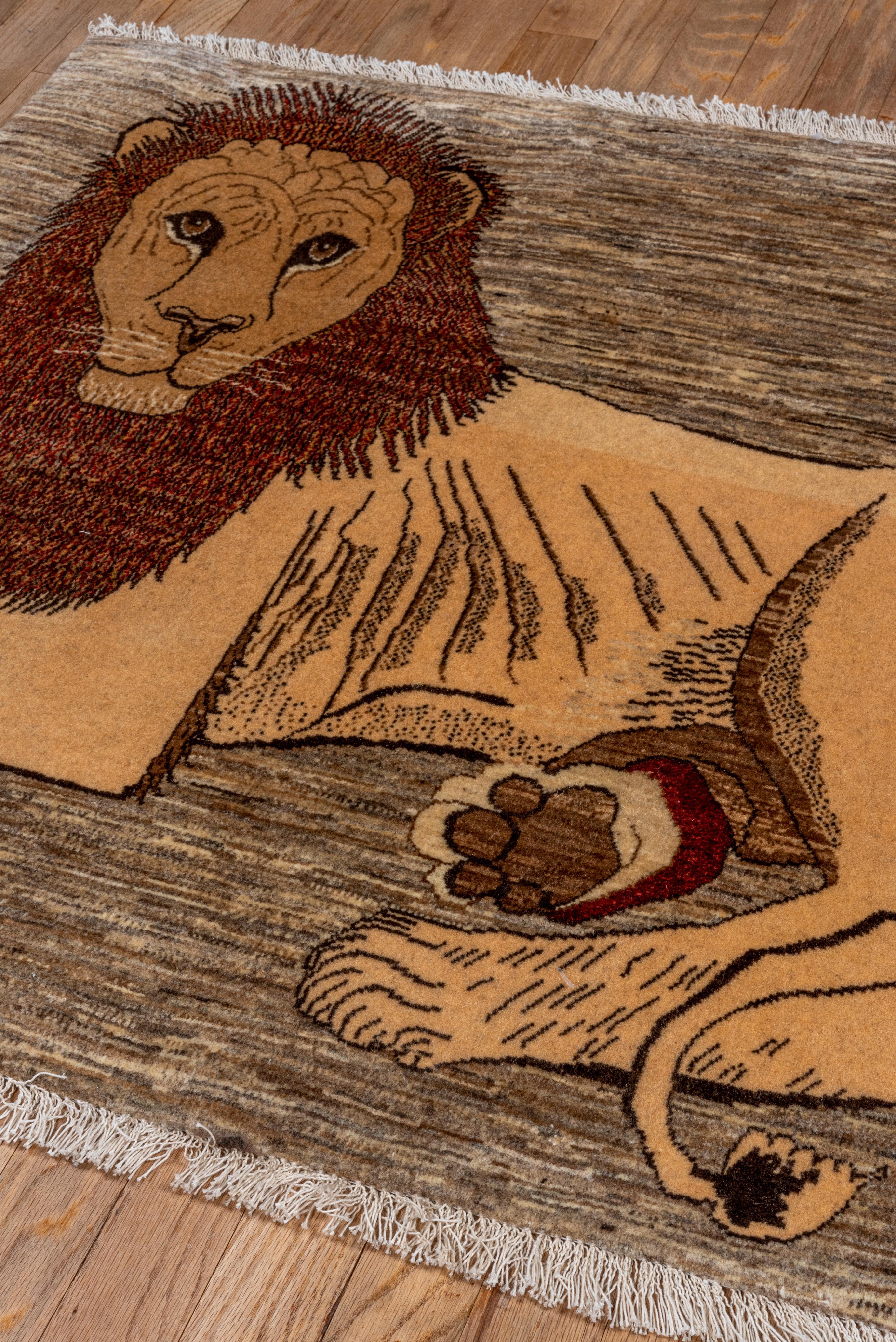Lion Portrait Gabbe Rug For Sale 2
