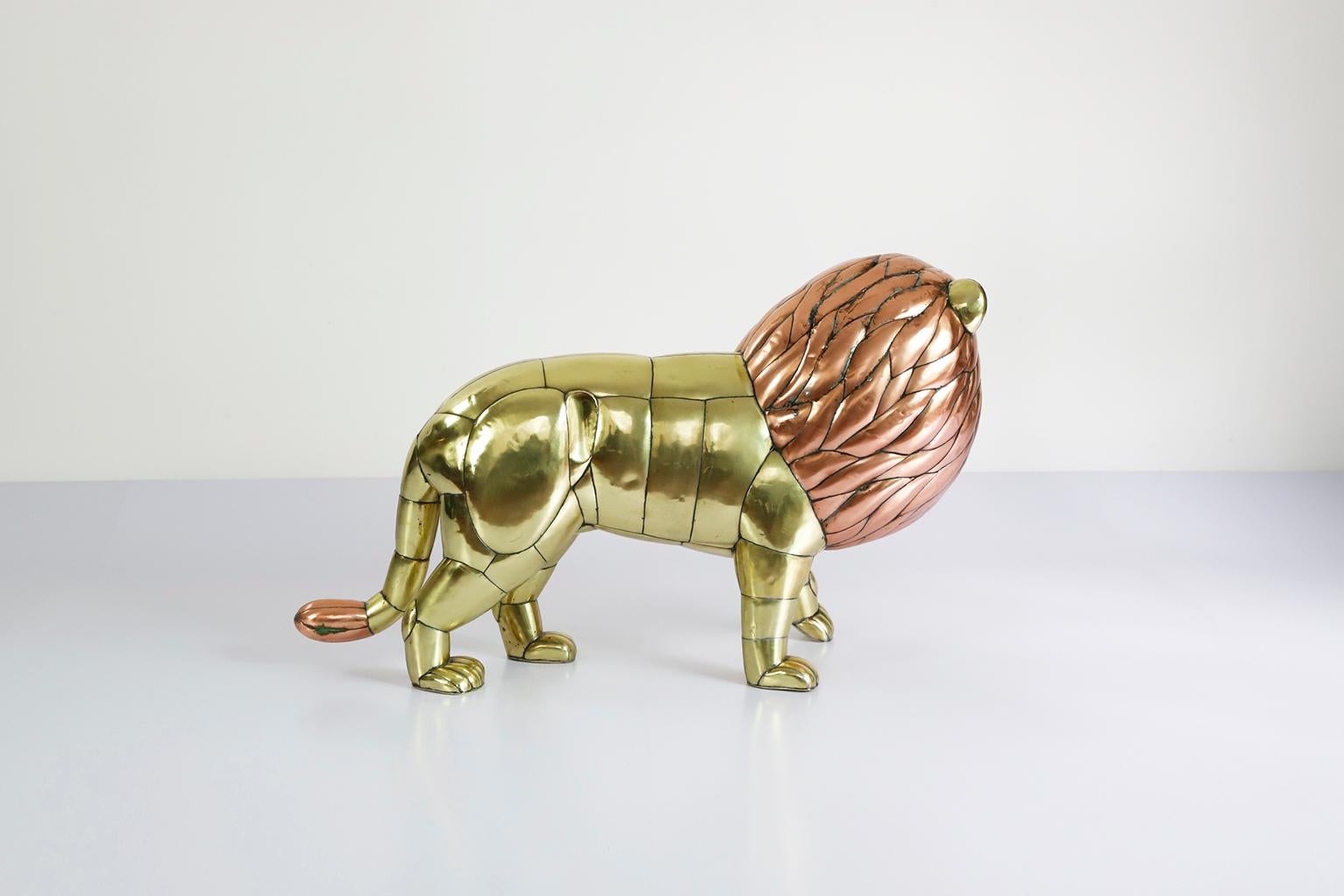 Mid-Century Modern Lion Sculpture by Sergio Bustamante, Mexico, 1970s