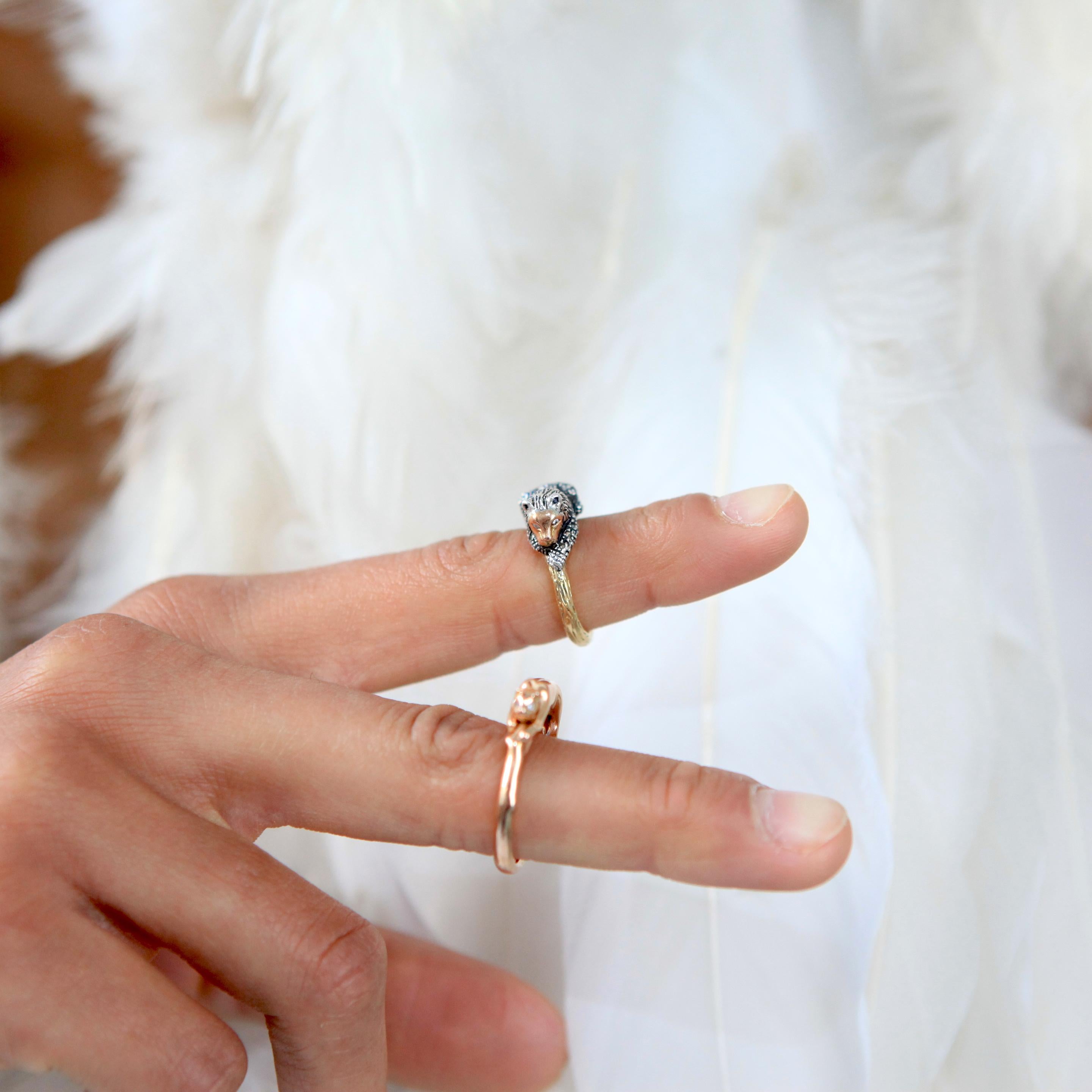 lion engagement ring