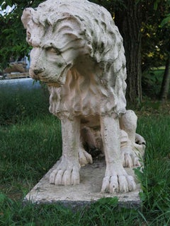 Statue Lion Renaissance Canova's Style France 20th Century
