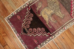 Lion Turkish 20th Century Wool Rug