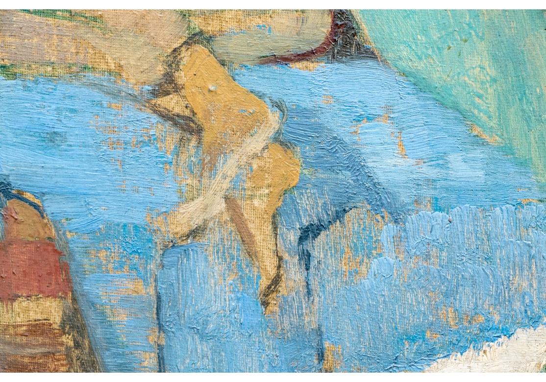 Lionel Bulmer (Regno Unito)  1919-1992) Olio su pannello intitolato 