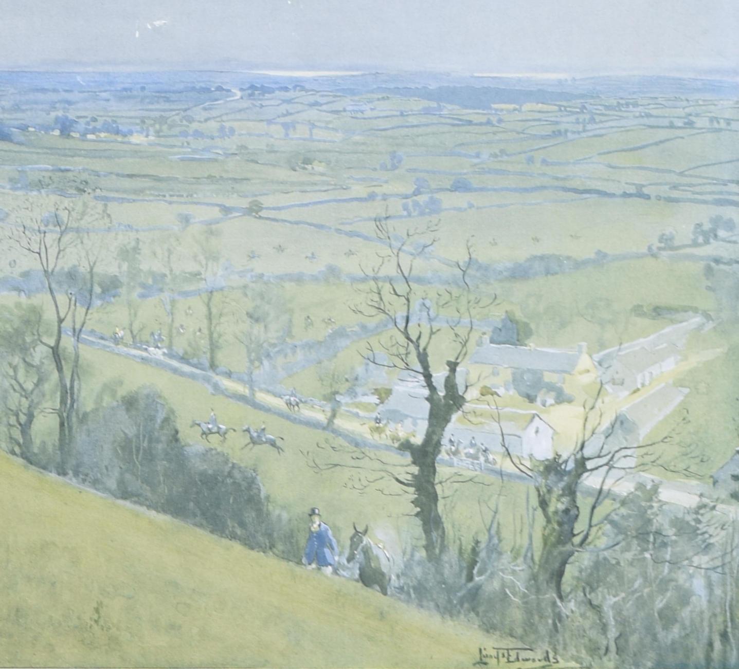 The Beaufort Hunt Above the Sodbury Vale estampes de chasse de Lionel Edwards en vente 3