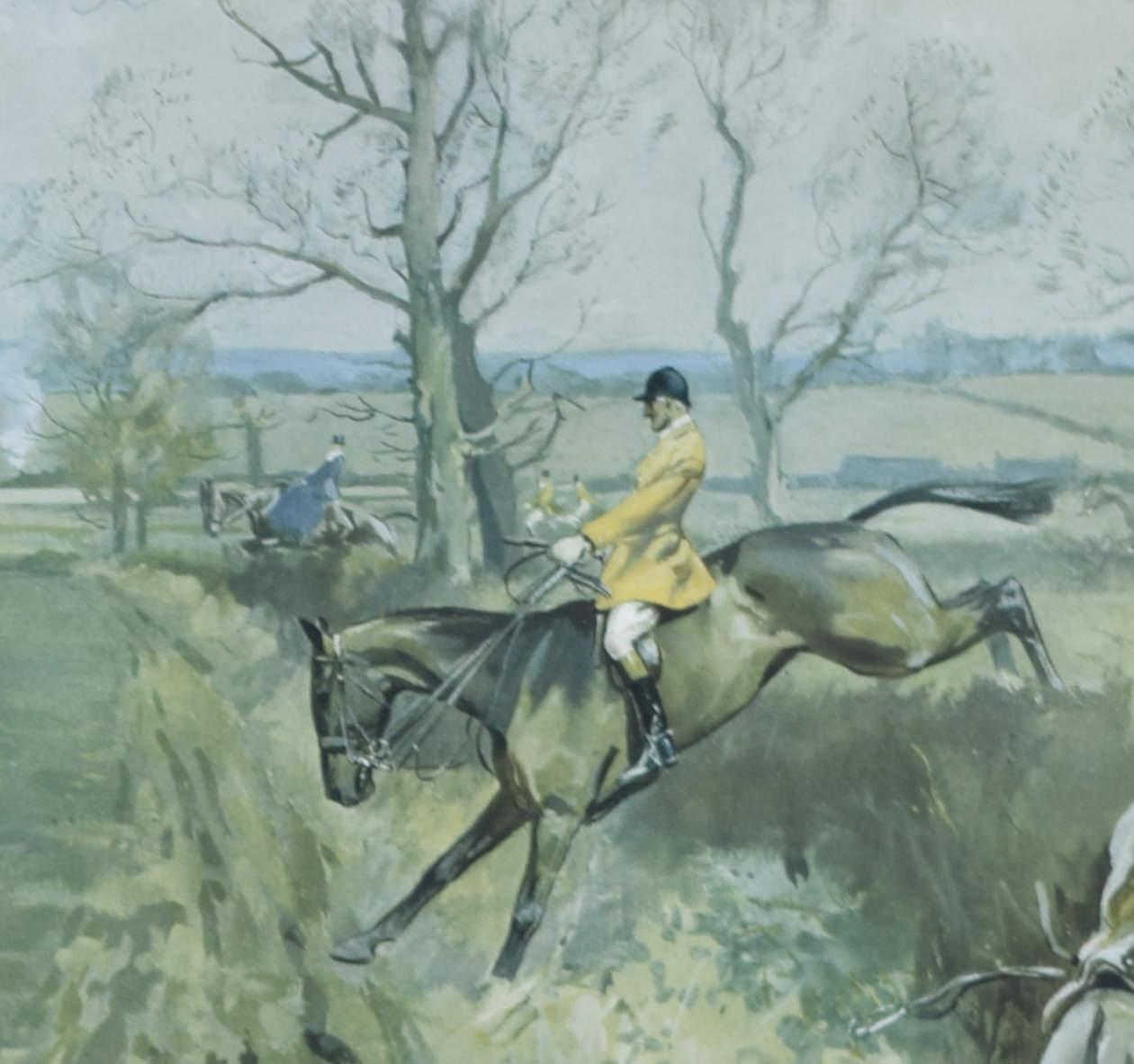 The Belvoir Hunt hunting print by Lionel Edwards For Sale 3