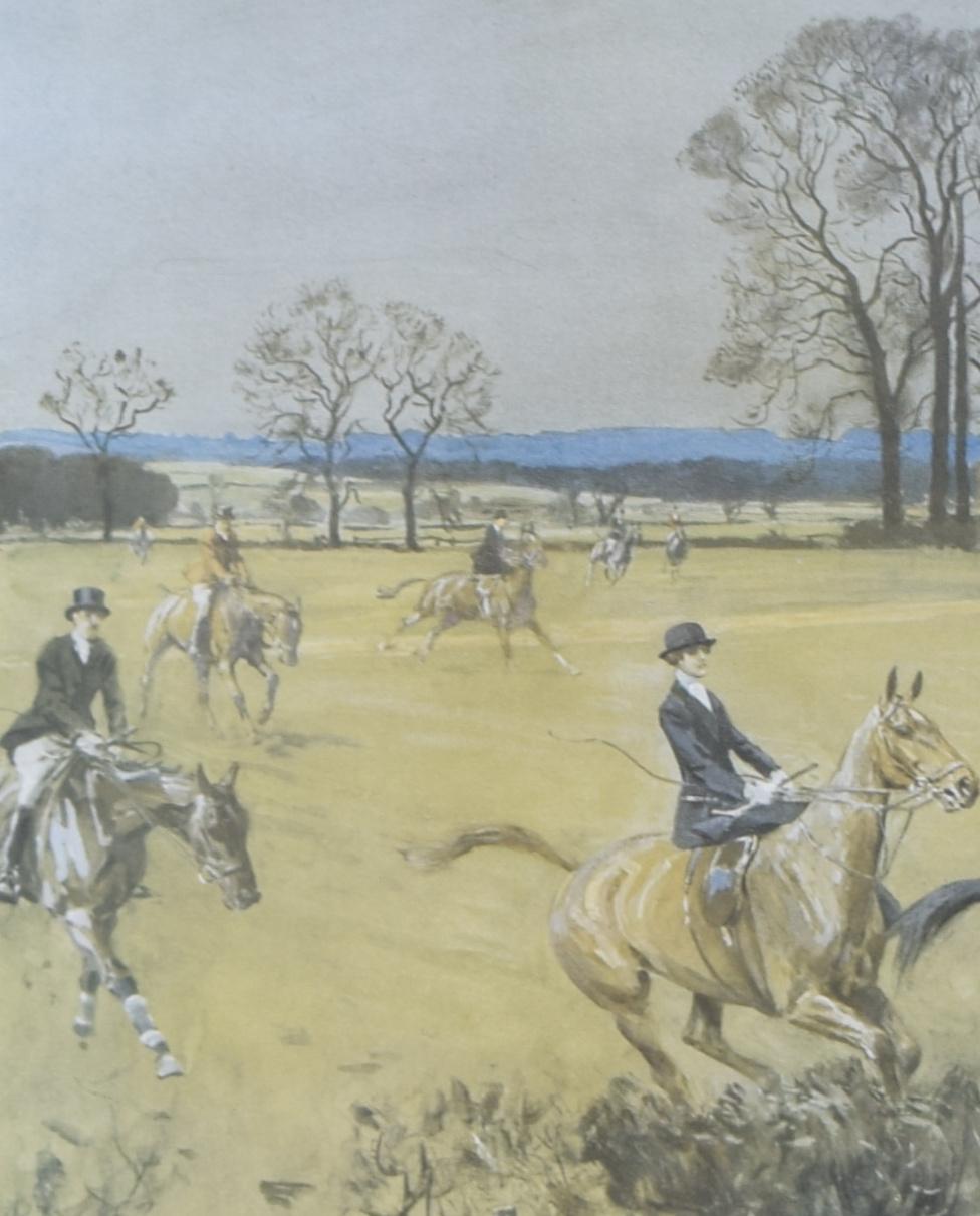 The Old Surrey and Burstow Hunt hunting print by Lionel Edwards For Sale 2