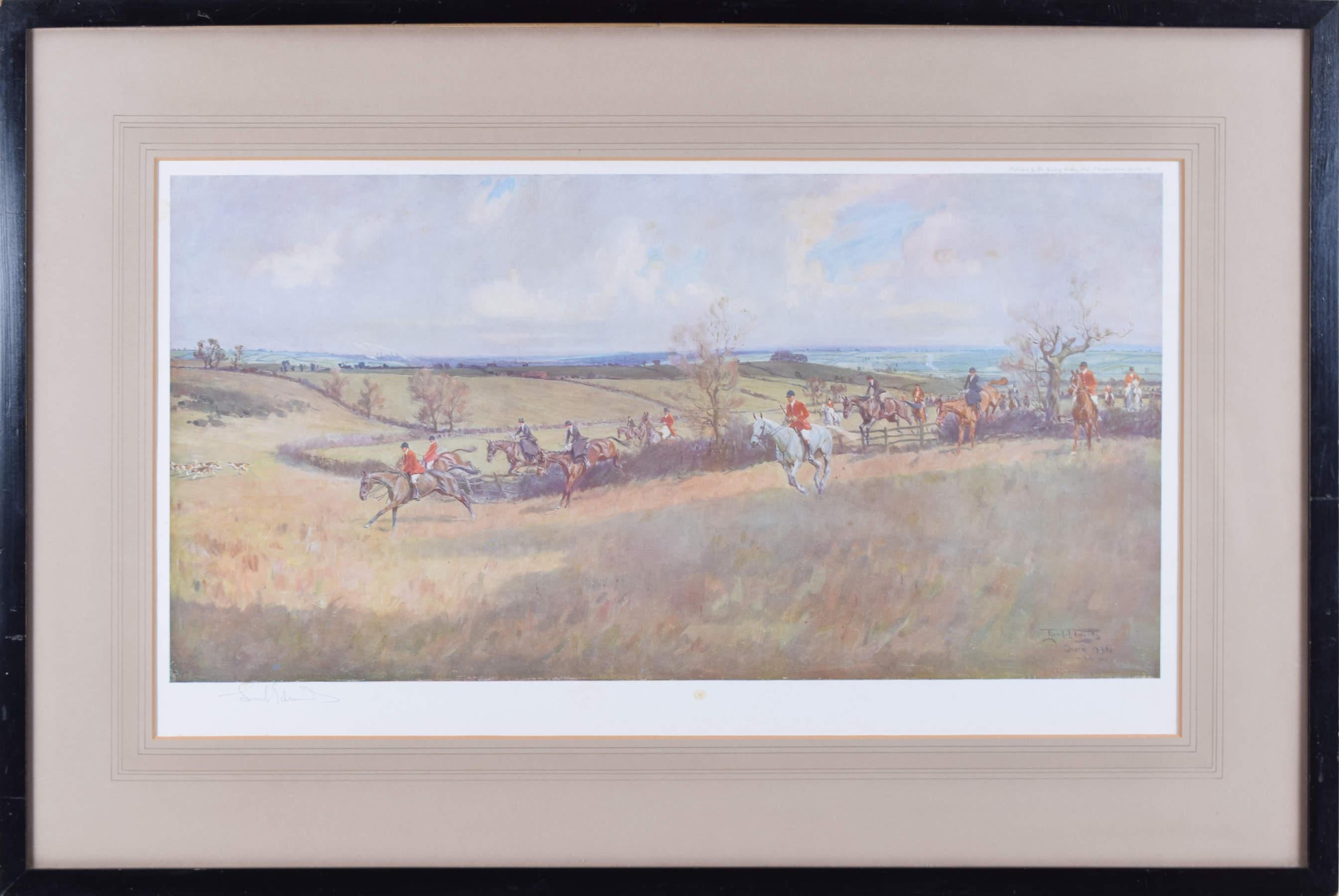 The Quorn Hunt, Holy Vale hunting print by Lionel Edwards For Sale 1
