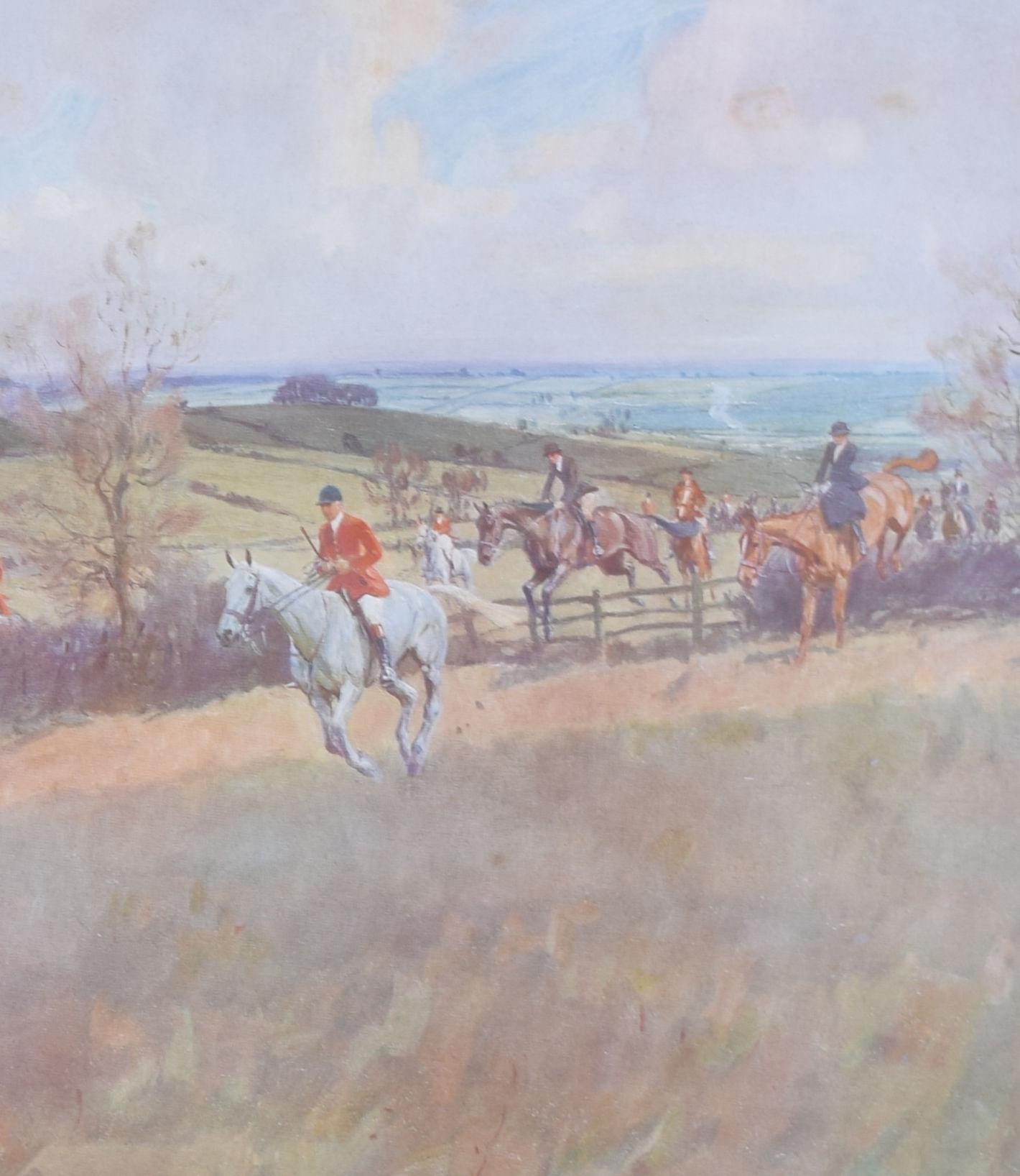 The Quorn Hunt, Holy Vale hunting print by Lionel Edwards For Sale 4