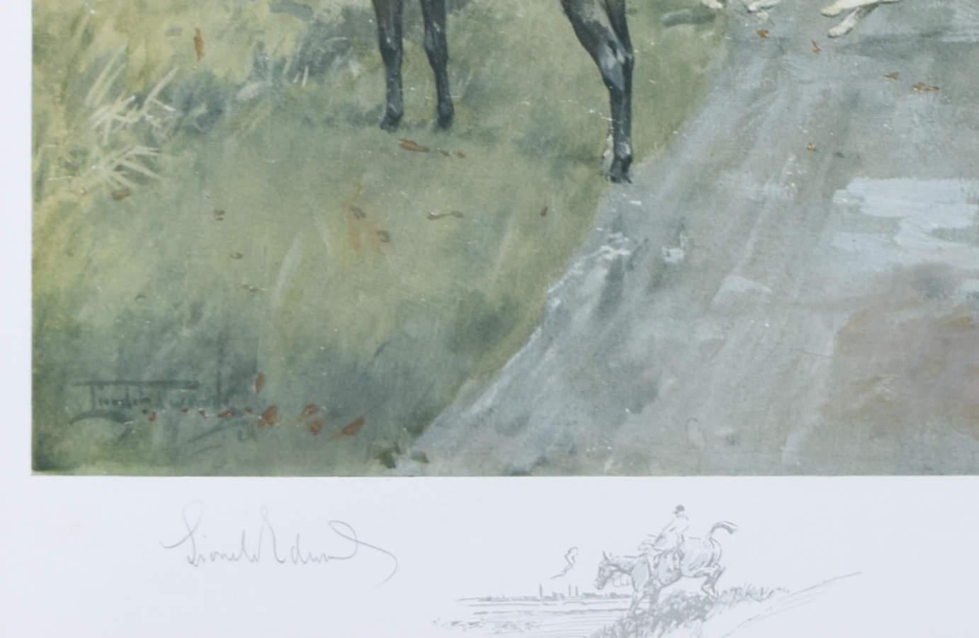 The South Notts Hunt, gravure de chasse de Lionel Edwards en vente 5