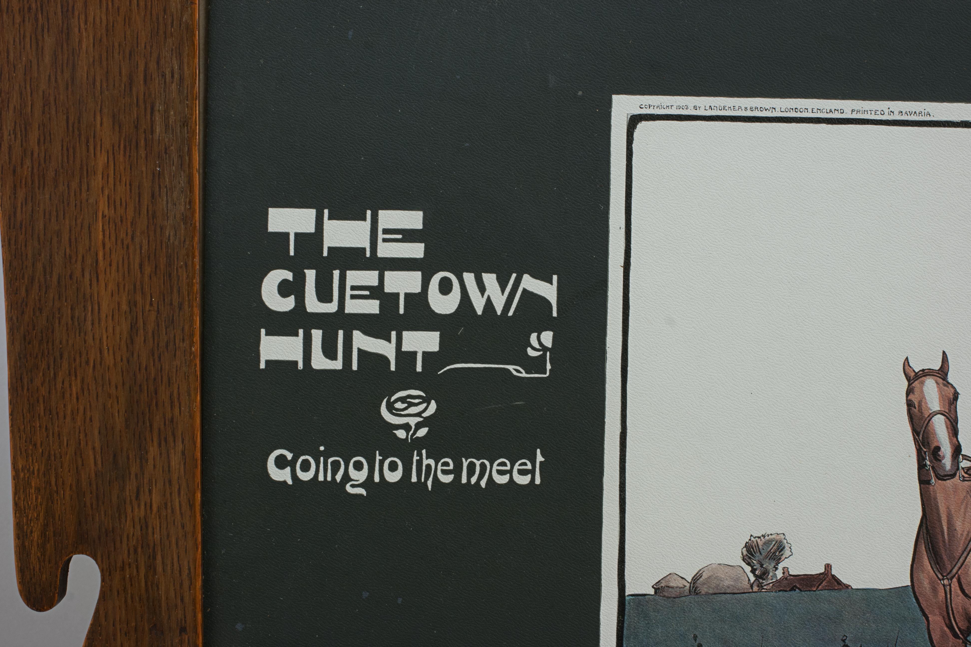 Lionel Edwards « The Cuetown Hunt », estampes de billard en vente 9