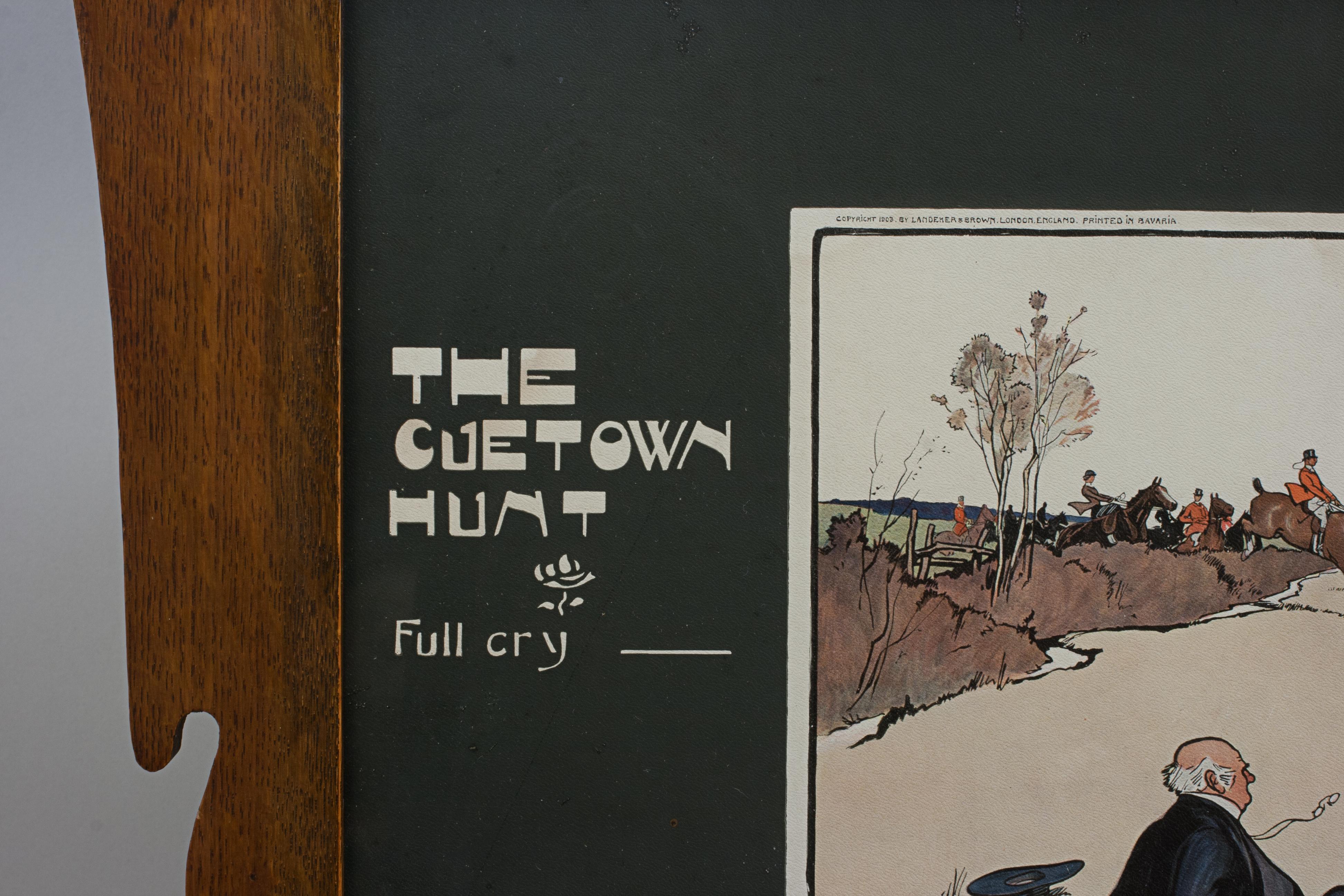 Lionel Edwards « The Cuetown Hunt », estampes de billard en vente 12