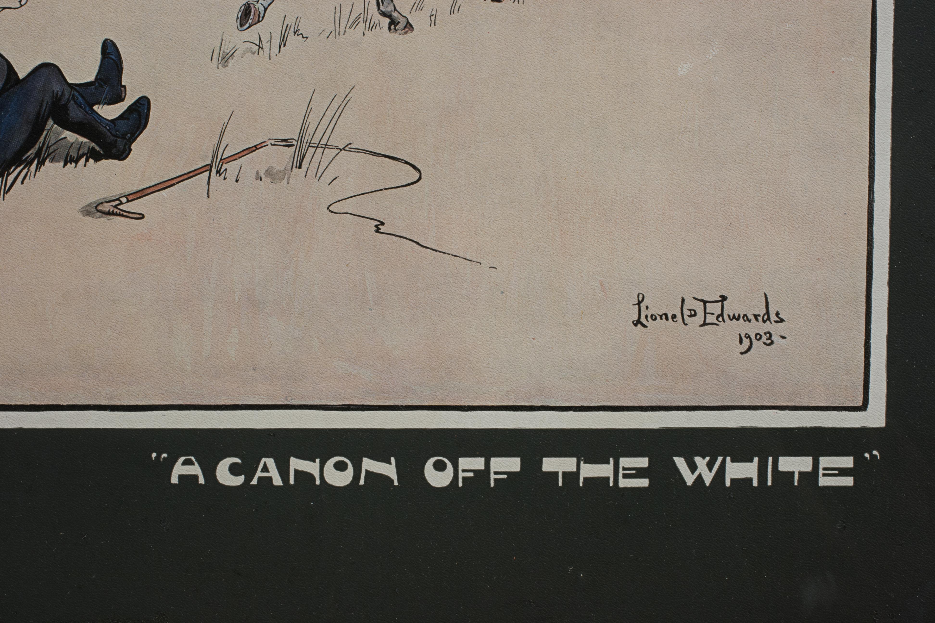 Lionel Edwards « The Cuetown Hunt », estampes de billard en vente 13