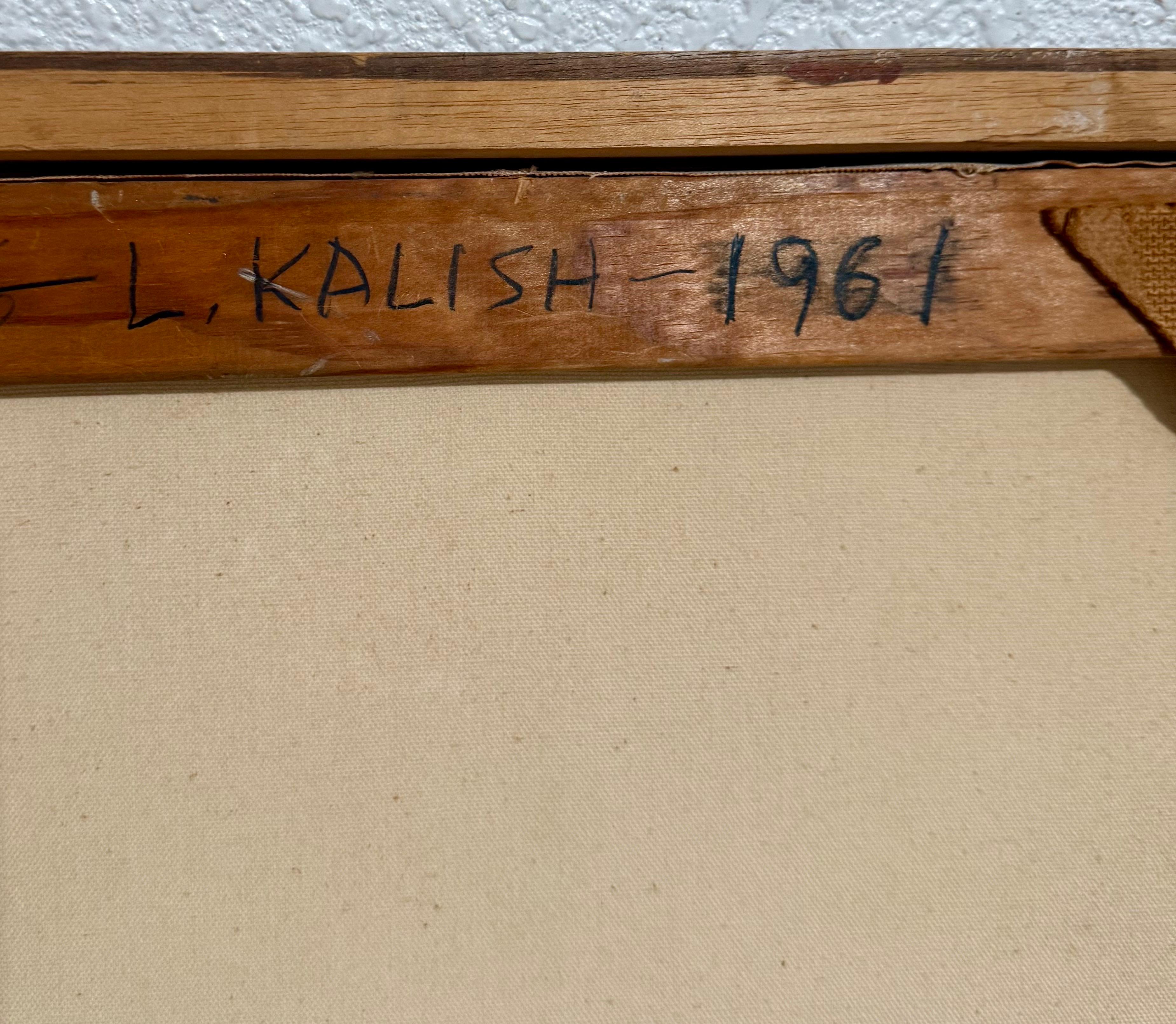 Surrealist Ölgemälde Zirkuspferd Szene Lionel Kalish Fantasie Szene New York im Angebot 9