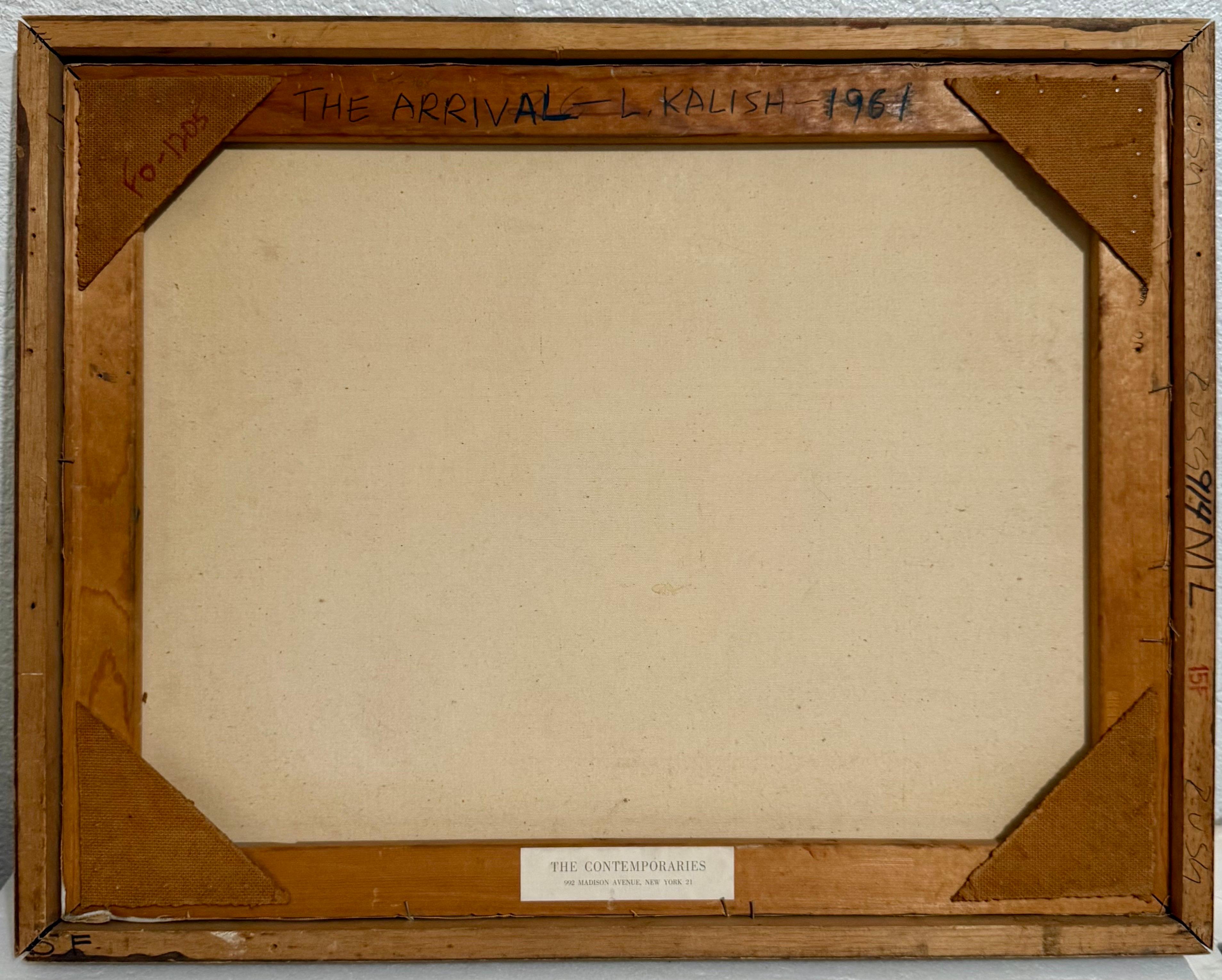 Surrealist Ölgemälde Zirkuspferd Szene Lionel Kalish Fantasie Szene New York im Angebot 13