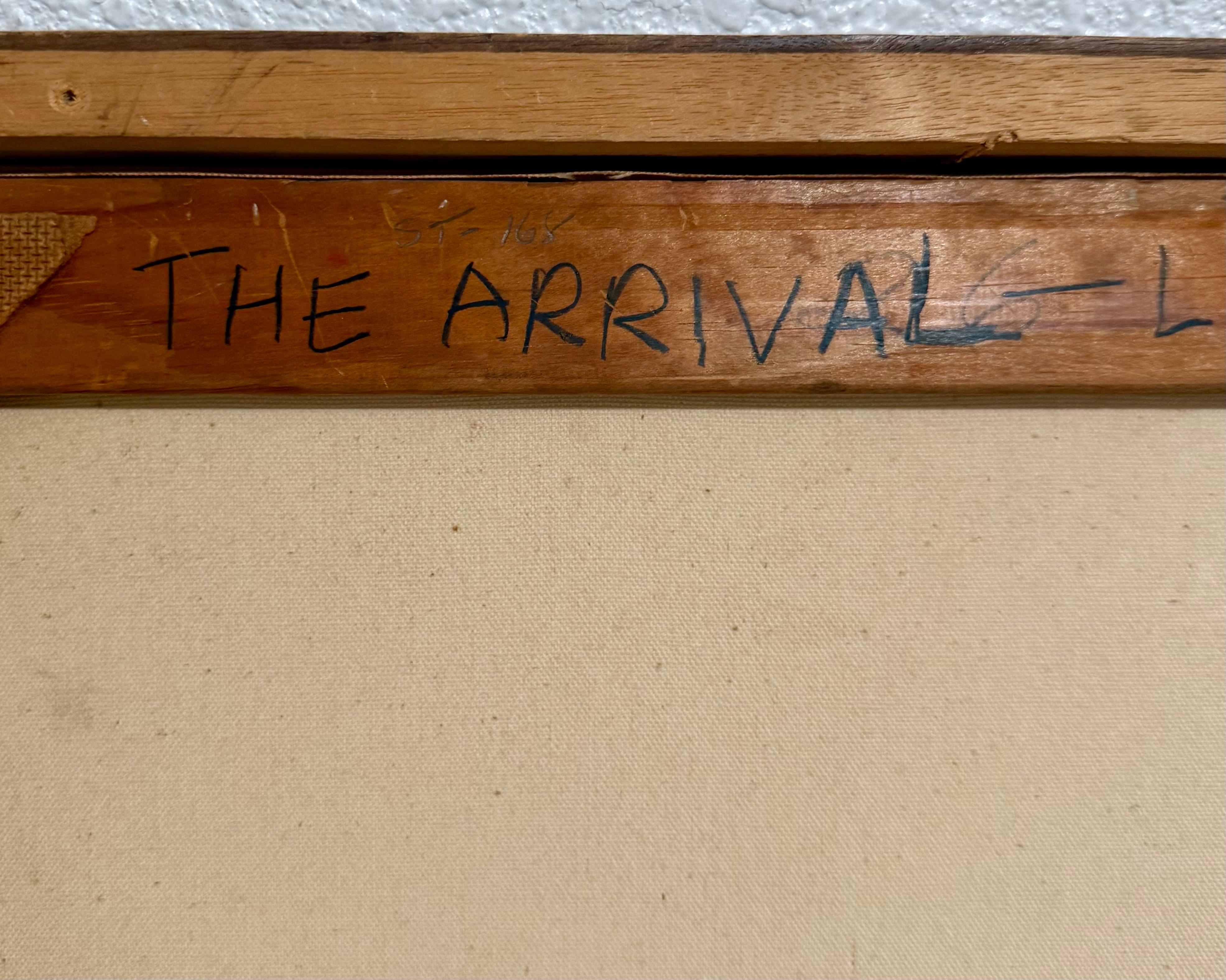 Surrealist Ölgemälde Zirkuspferd Szene Lionel Kalish Fantasie Szene New York im Angebot 2